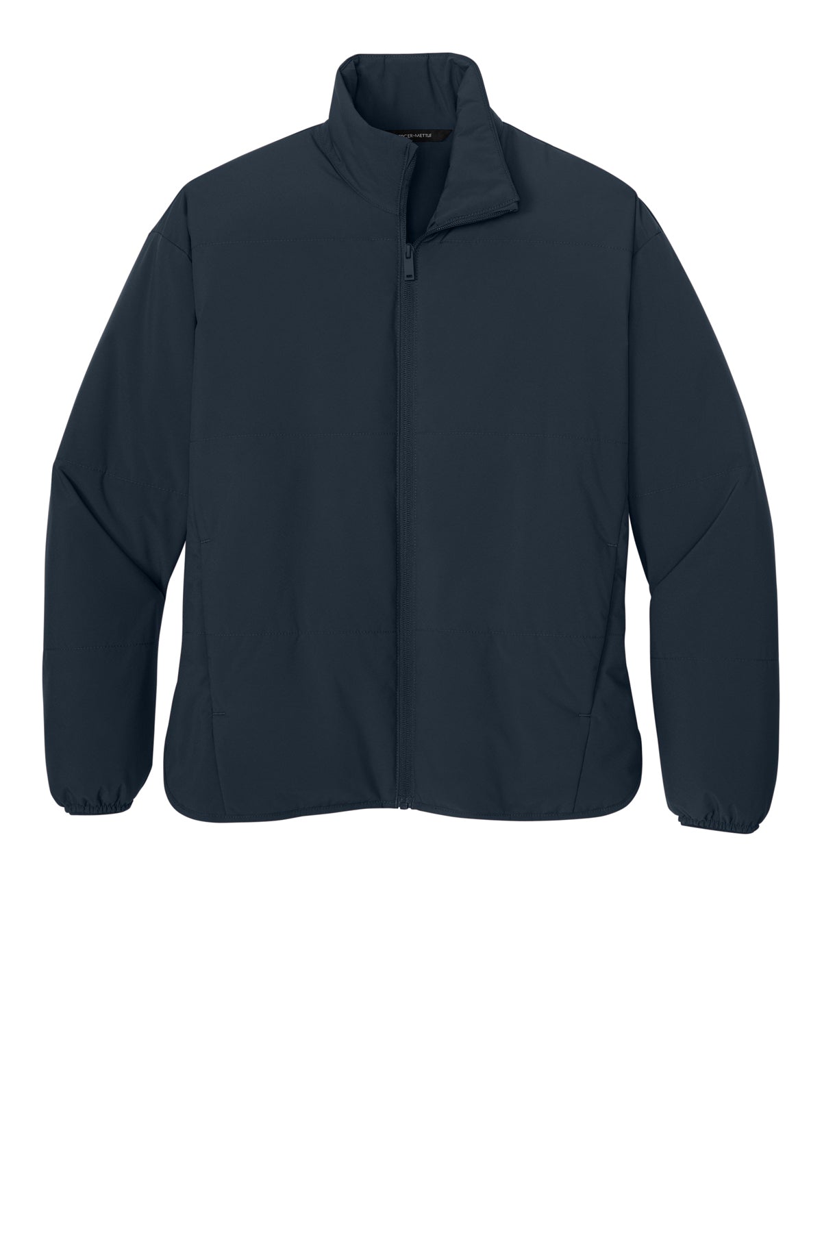 Mercer+Mettle Women’s Brookline Quilted Jacket in Night Navy, front flat
