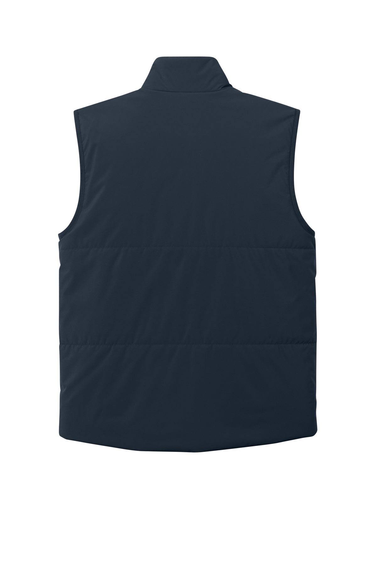 Mercer+Mettle Brookline Quilted Vest in Night Navy, back flat