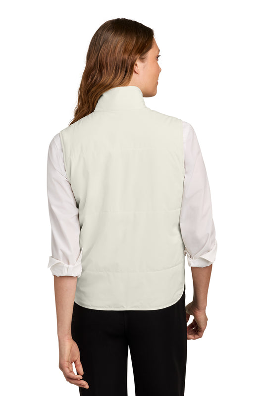Mercer+Mettle Women’s Brookline Quilted Vest in Birch, back on model