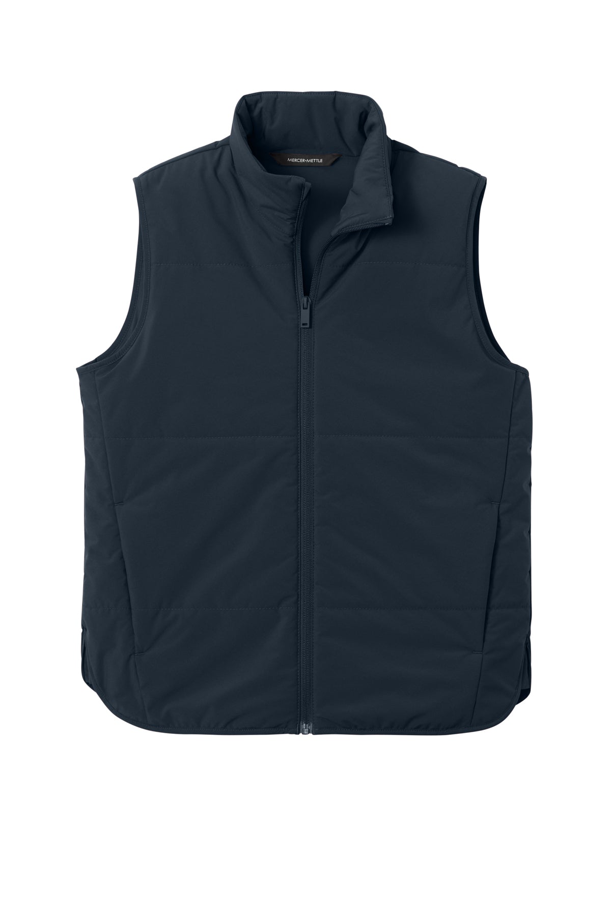 Mercer+Mettle Women’s Brookline Quilted Vest in Night Navy, front flat