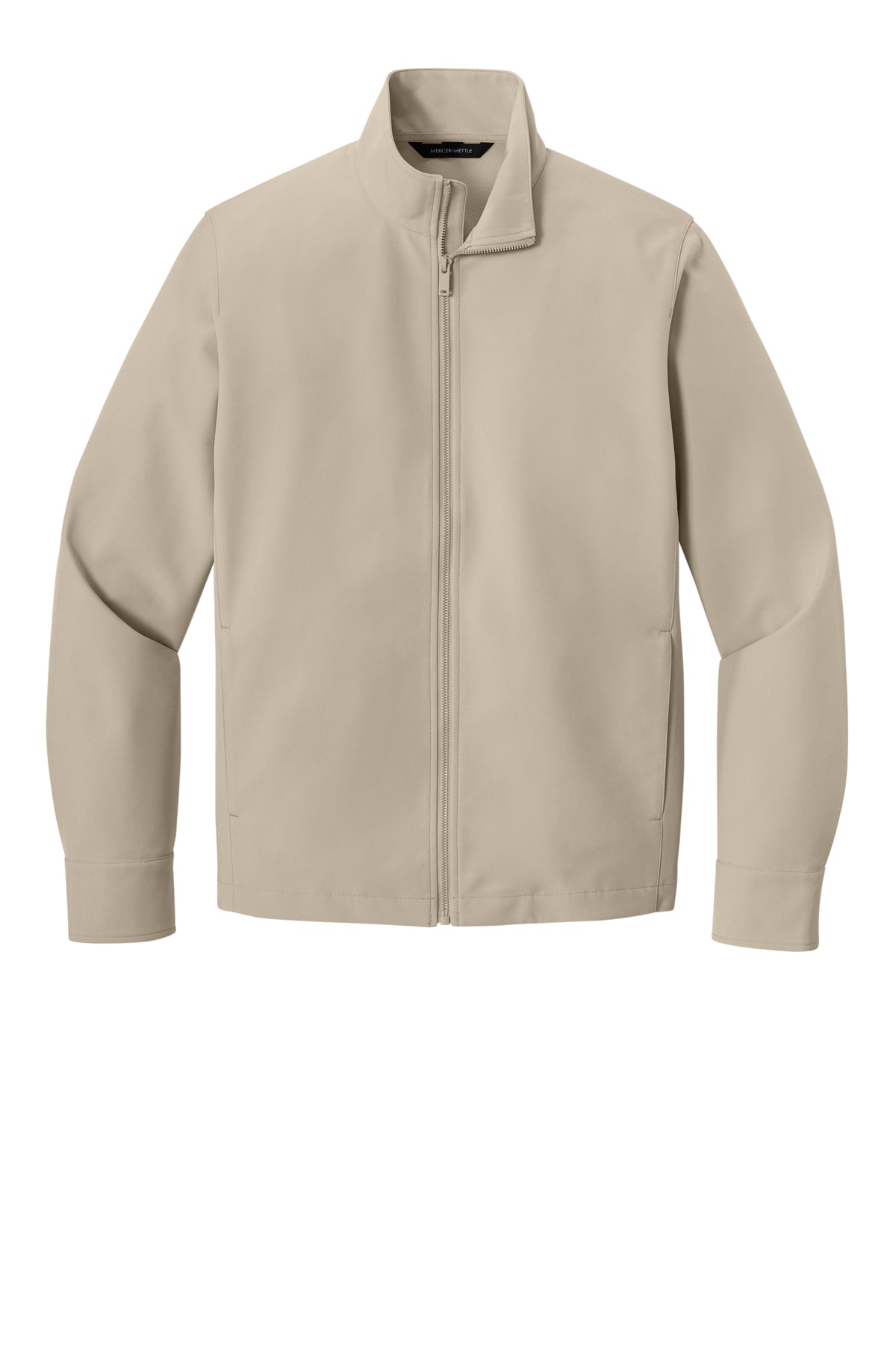 Mercer+Mettle Comfort Soft Shell Jacket in Almond, front flat