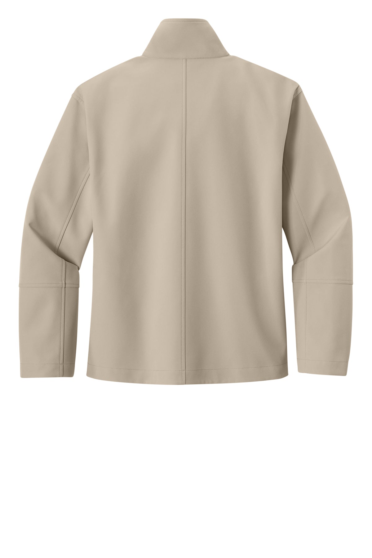 Mercer+Mettle Women’s Comfort Soft Shell Jacket in Almond, back flat