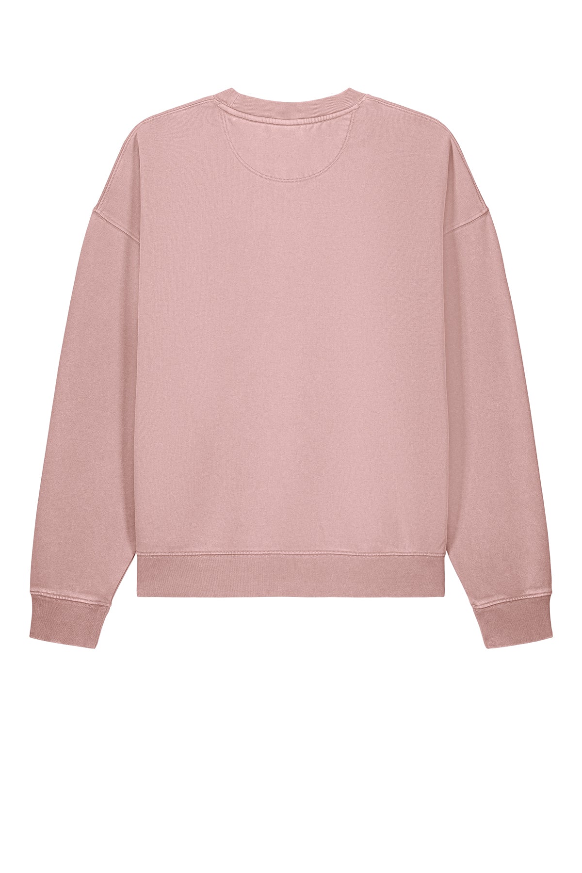 Stanley/Stella Unisex Easer Vintage Crewneck Sweatshirt in G. Dyed Blush, back flat