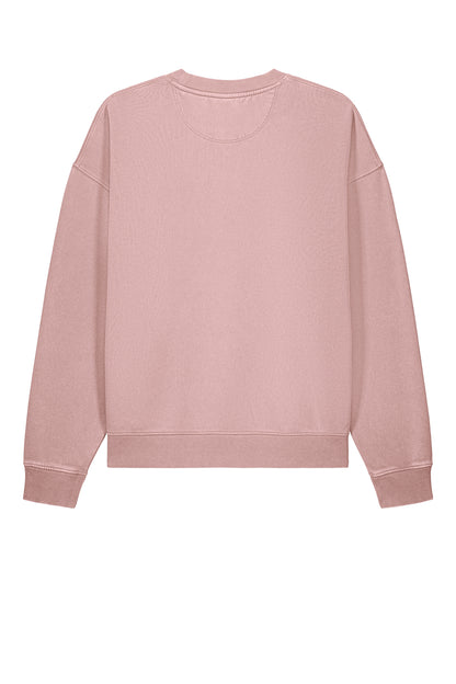 Stanley/Stella Unisex Easer Vintage Crewneck Sweatshirt in G. Dyed Blush, back flat
