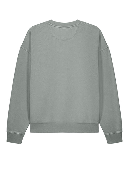 Stanley/Stella Unisex Easer Vintage Crewneck Sweatshirt in G. Dyed Misty Grey, back flat