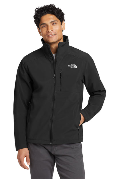 The North Face Apex Barrier Soft Shell Jacket in TNF Black, front on model