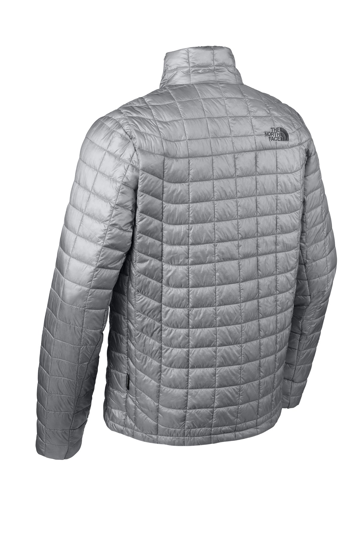 The North Face ThermoBall Trekker Jacket in Mid Grey, back flat