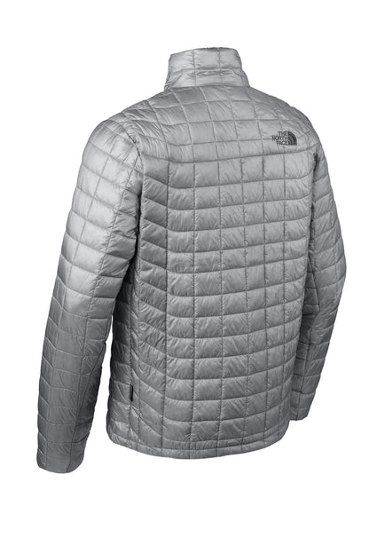 The North Face ThermoBall Trekker Jacket in Mid Grey, back flat