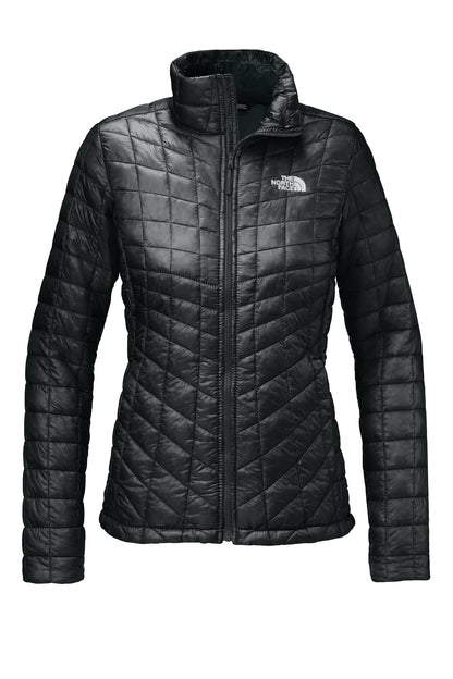 The North Face Women's ThermoBall Trekker Jacket in TNF Black, front flat