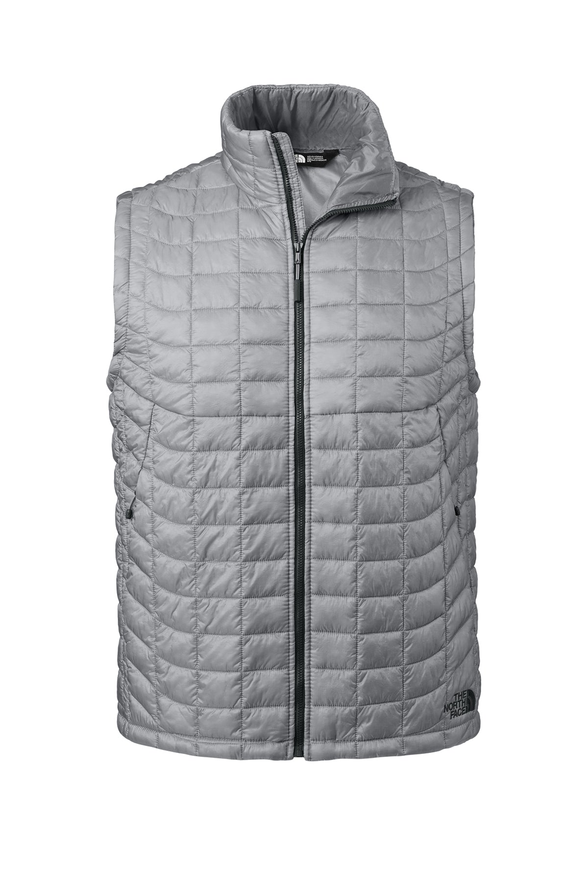 The North Face ThermoBall Trekker Vest in Mid Grey, front flat