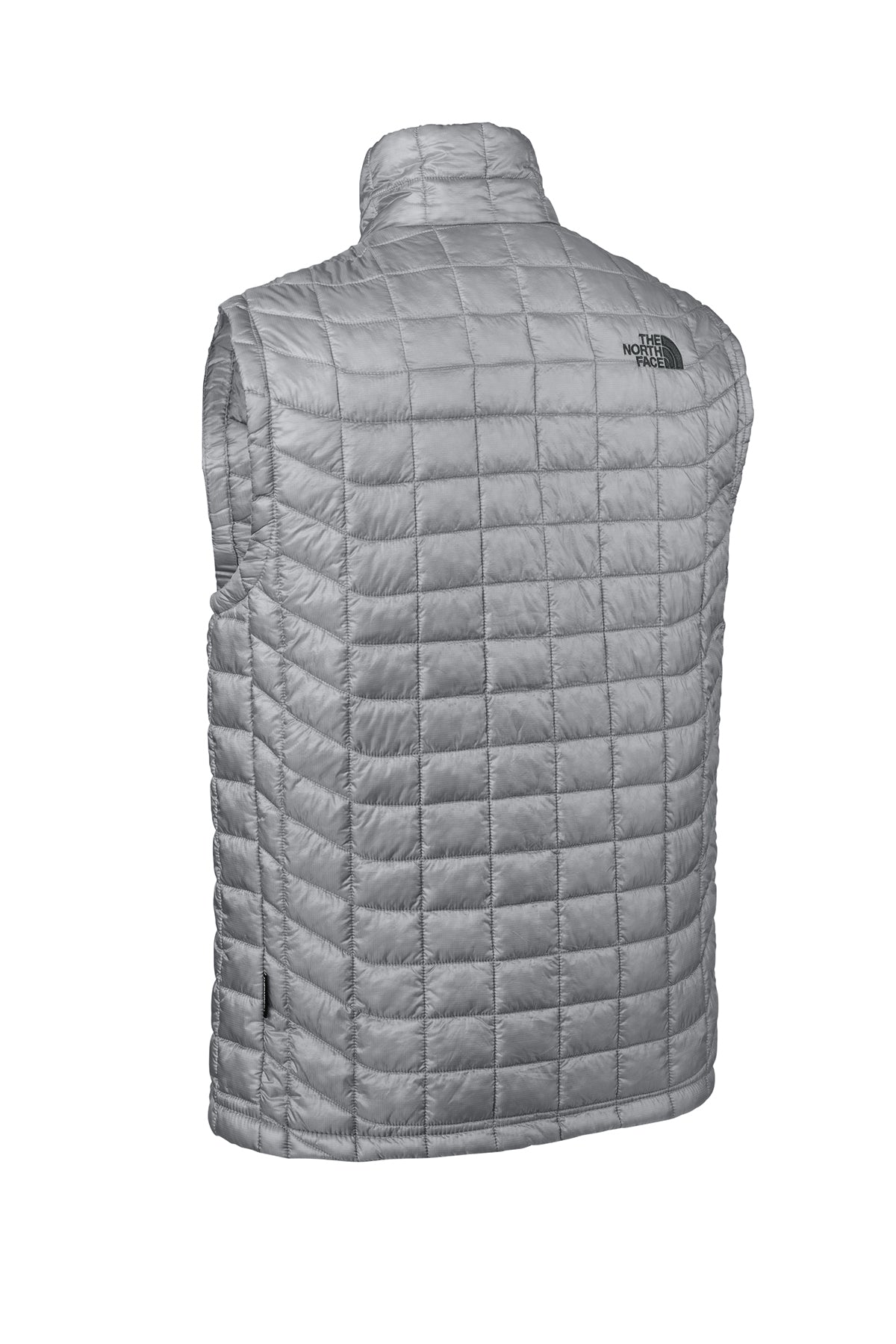 The North Face ThermoBall Trekker Vest in Mid Grey, back flat