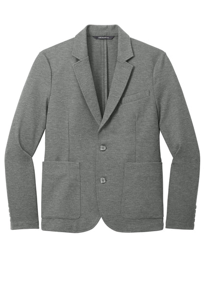 Mercer+Mettle Relaxed Knit Blazer in Storm Grey Heather, view