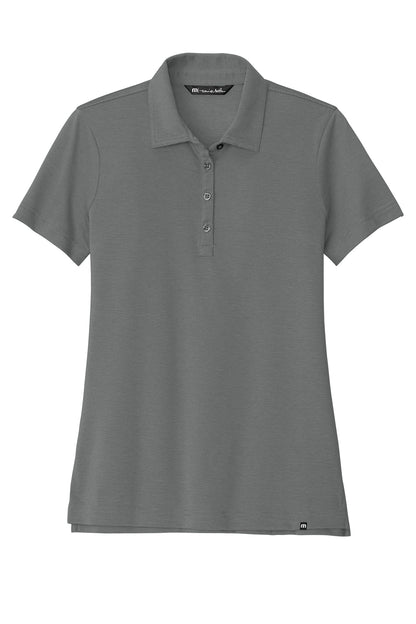 TravisMathew Women's Sunnyvale Polo in Dark Grey Heather, view