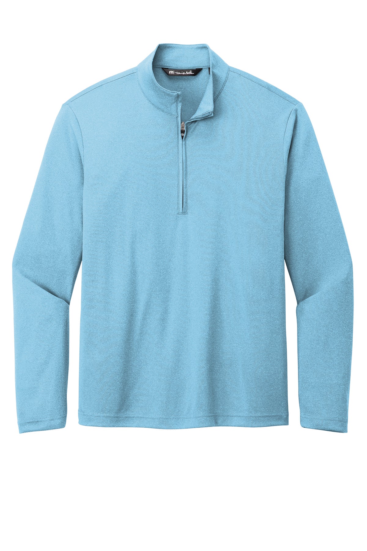 TravisMathew Coto Performance 1/4-Zip in Brilliant Blue Heather, view