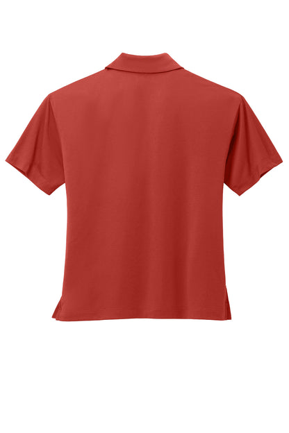 Mercer+Mettle Women’s Stretch Jersey Polo in Terracotta, view