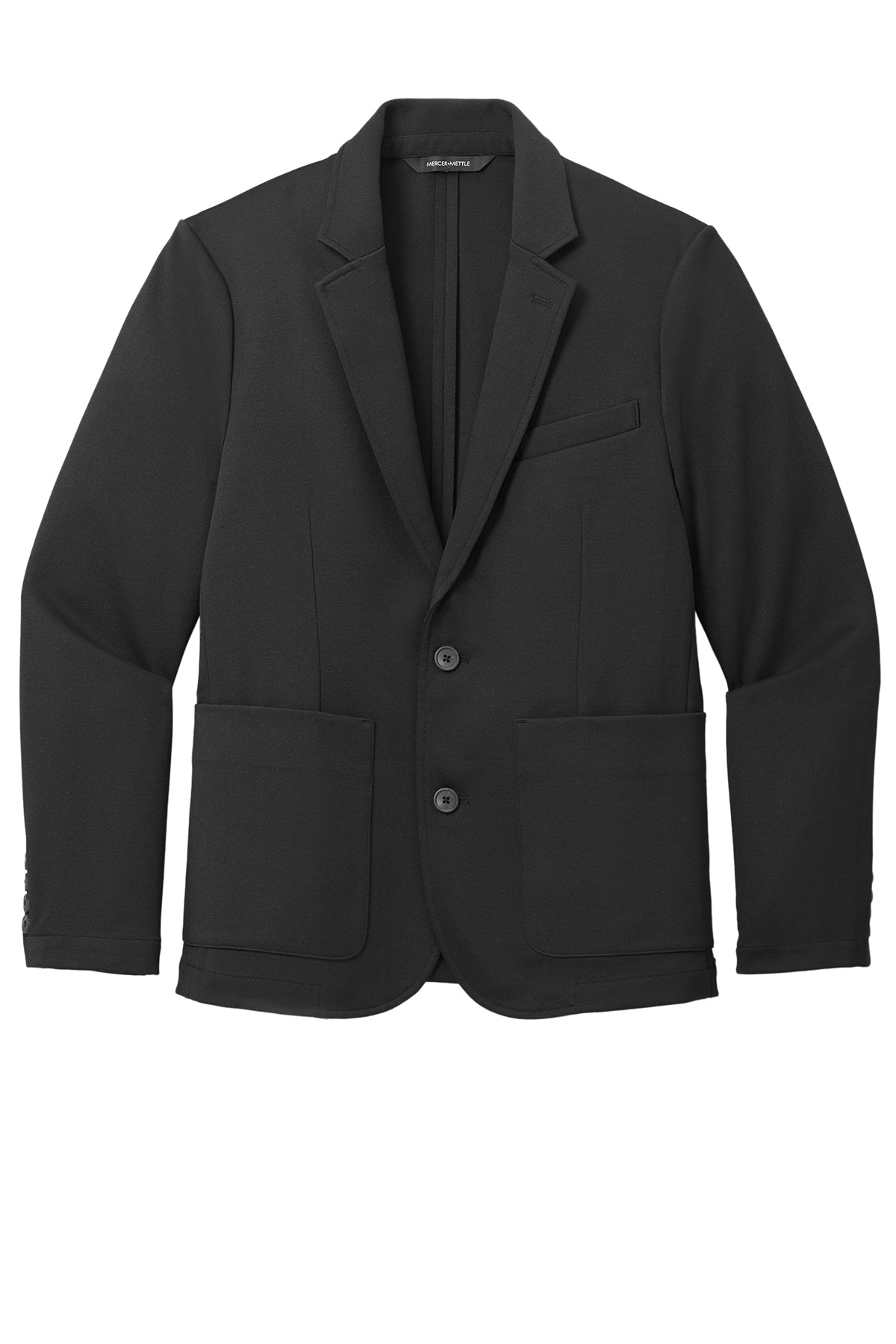 Mercer+Mettle Relaxed Knit Blazer in Deep Black, view