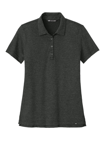 TravisMathew Women's Sunnyvale Polo in Black Heather, view