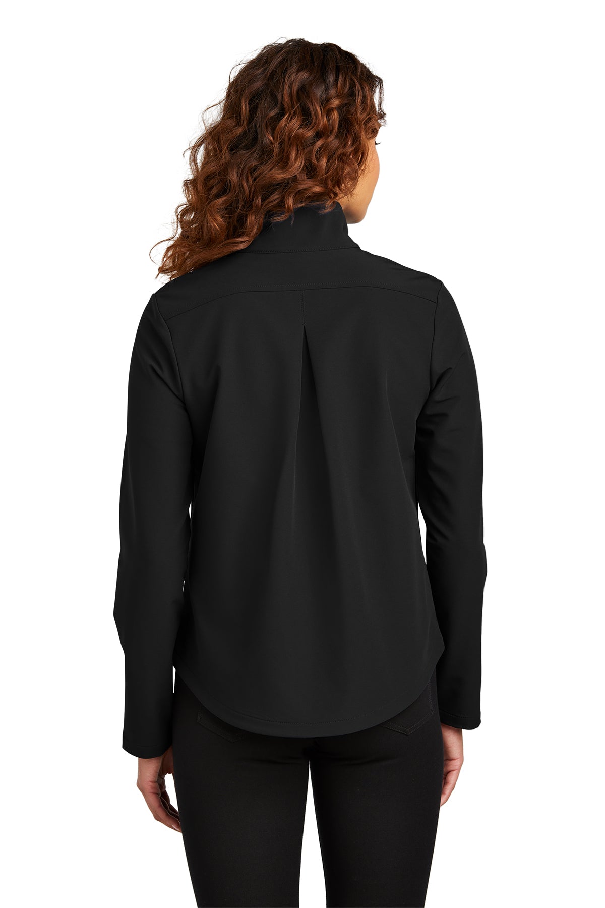 Mercer+Mettle Women’s Stretch Soft Shell Jacket in Deep Black, view