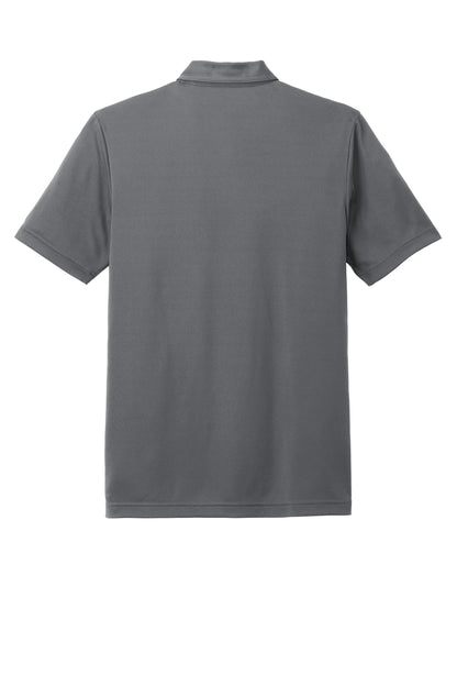 TravisMathew Coto Performance Chest Stripe Polo in Dark Grey, view