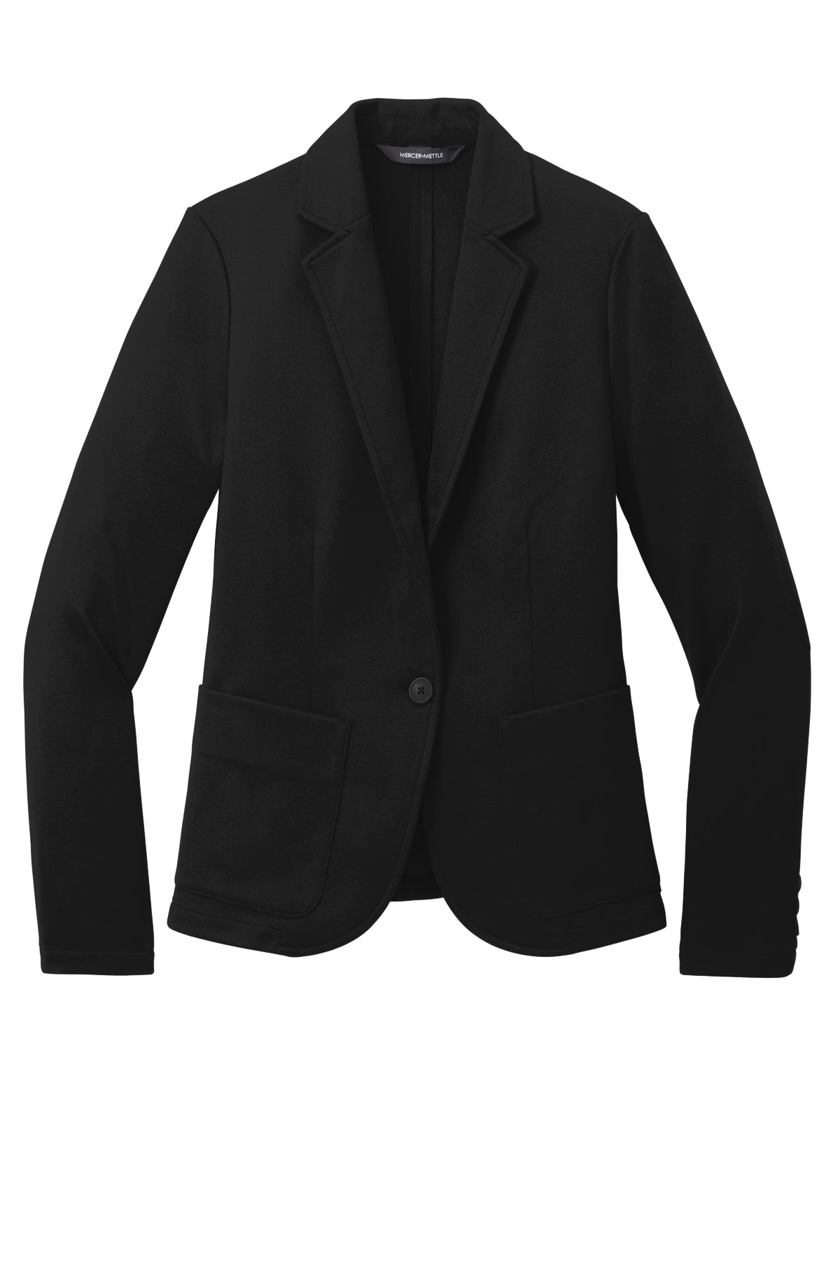 Mercer+Mettle Women’s Relaxed Knit Blazer in Deep Black, view
