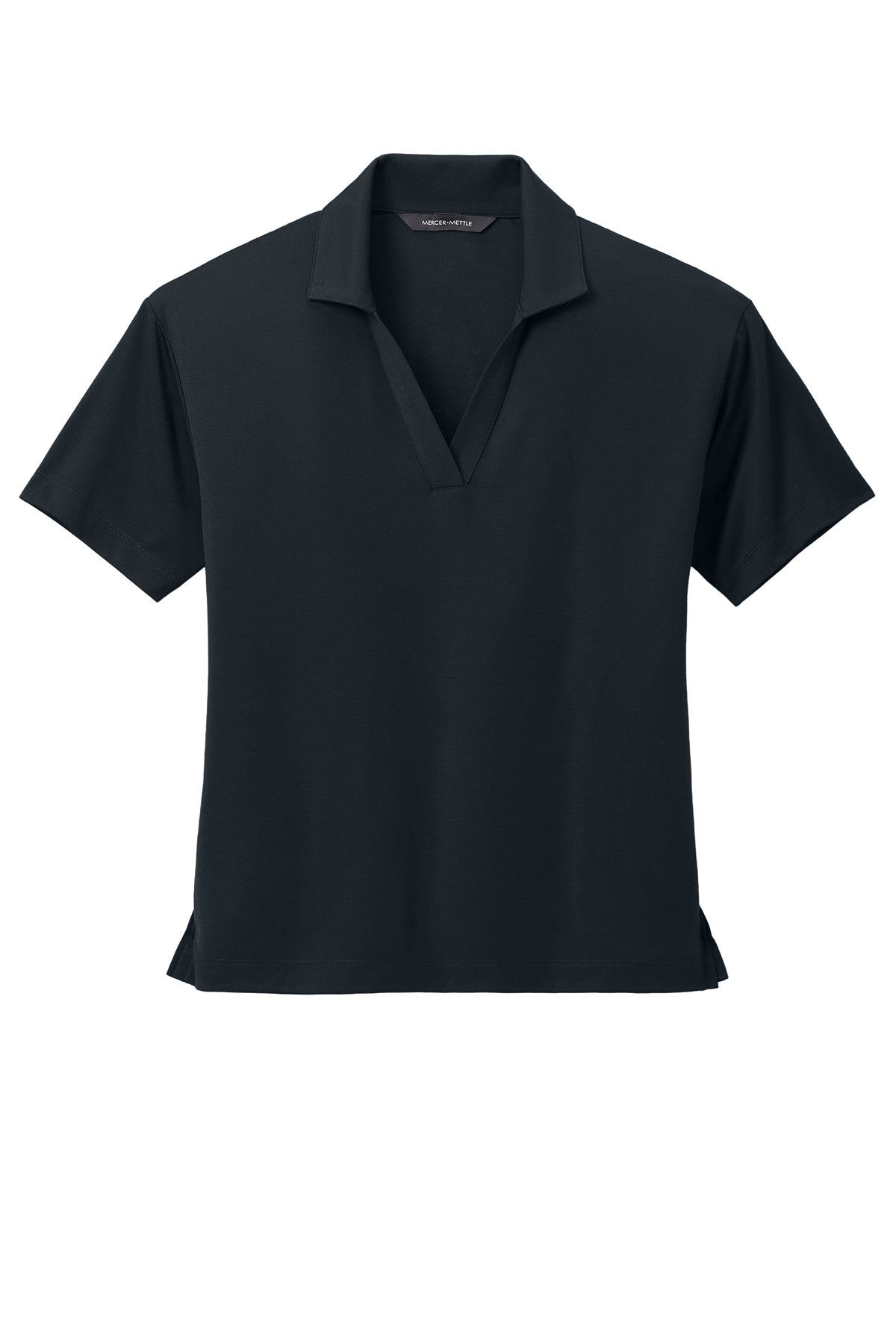 Mercer+Mettle Women’s Stretch Jersey Polo in Night Navy, view