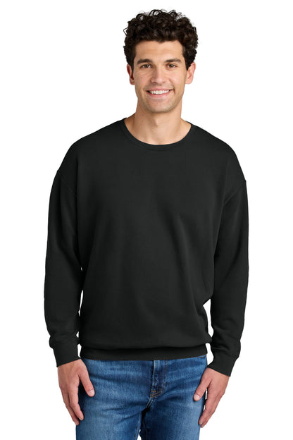 Comfort Colors Lightweight Crewneck Sweatshirt - Black - front