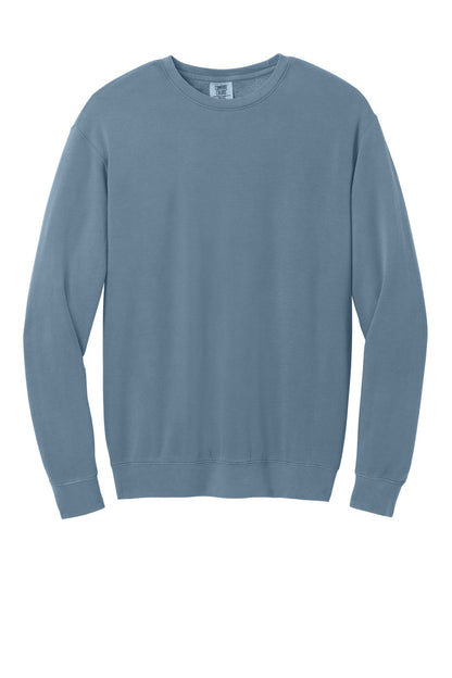 Comfort Colors Lightweight Crewneck Sweatshirt - Blue Jean - flat front
