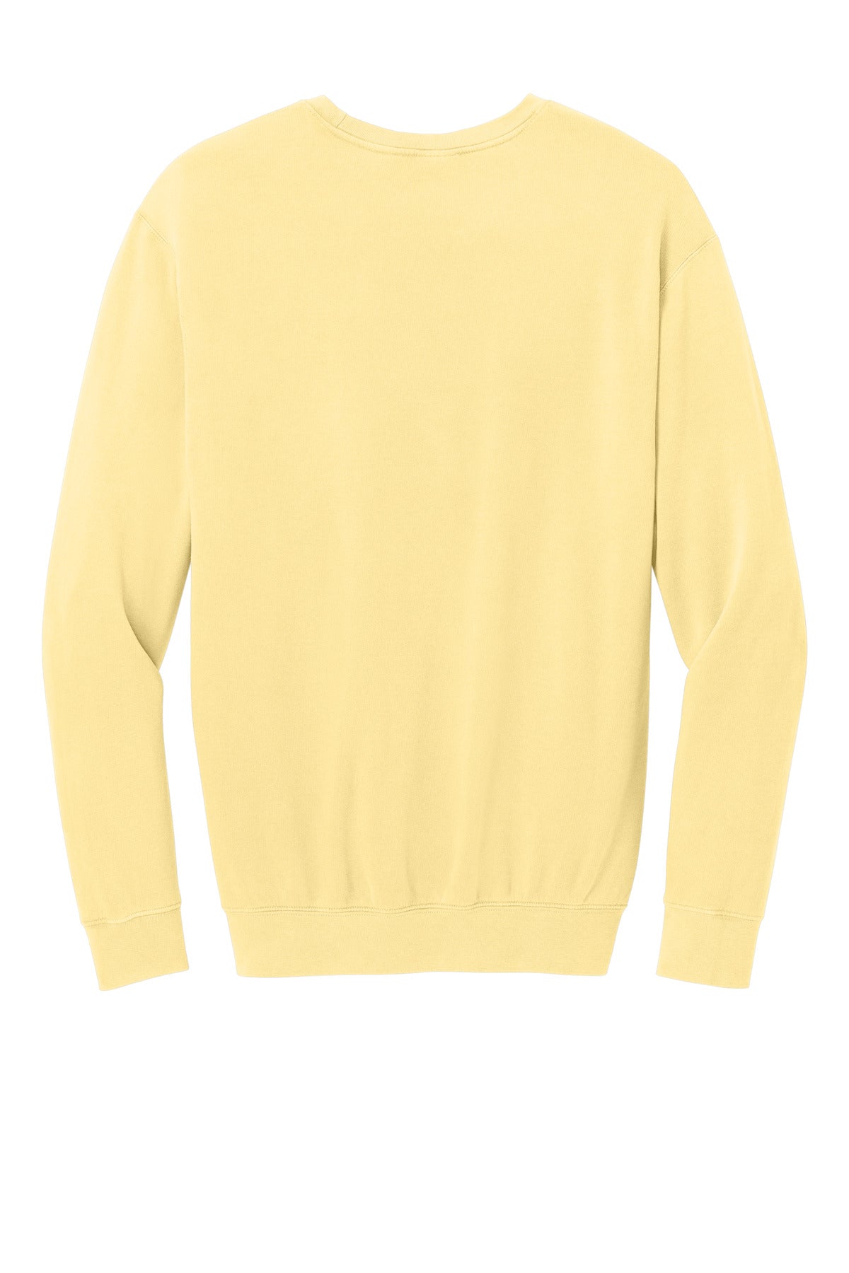 Comfort Colors Lightweight Crewneck Sweatshirt - Butter - flat back