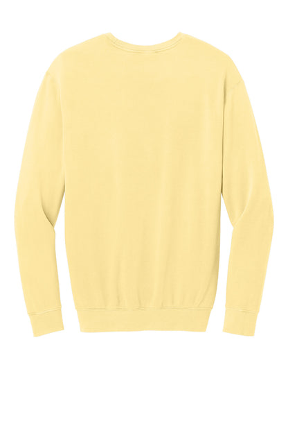 Comfort Colors Lightweight Crewneck Sweatshirt - Butter - flat back