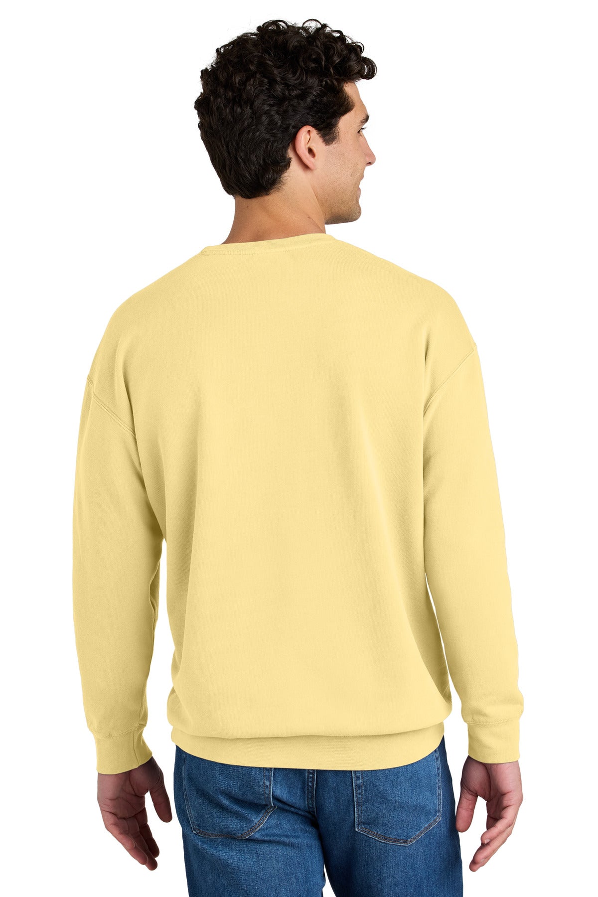 Comfort Colors Lightweight Crewneck Sweatshirt - Butter - back
