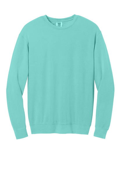Comfort Colors Lightweight Crewneck Sweatshirt - Chalky Mint - flat front