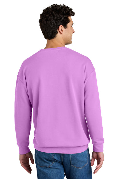 Comfort Colors Lightweight Crewneck Sweatshirt - Neon Violet - back