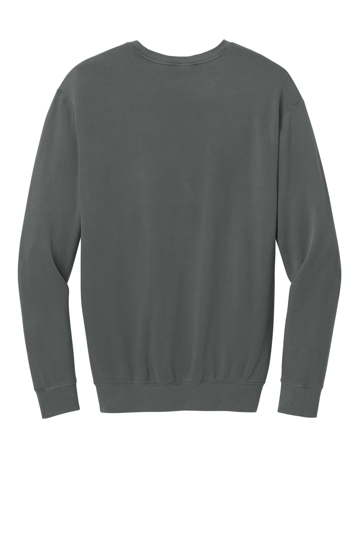 Comfort Colors Lightweight Crewneck Sweatshirt - Pepper - flat back