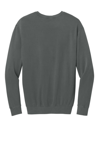 Comfort Colors Lightweight Crewneck Sweatshirt - Pepper - flat back