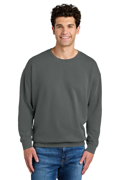 Comfort Colors Lightweight Crewneck Sweatshirt - Pepper - front