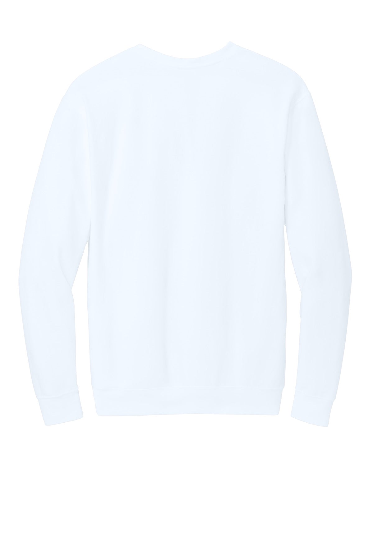 Comfort Colors Lightweight Crewneck Sweatshirt - White - flat back