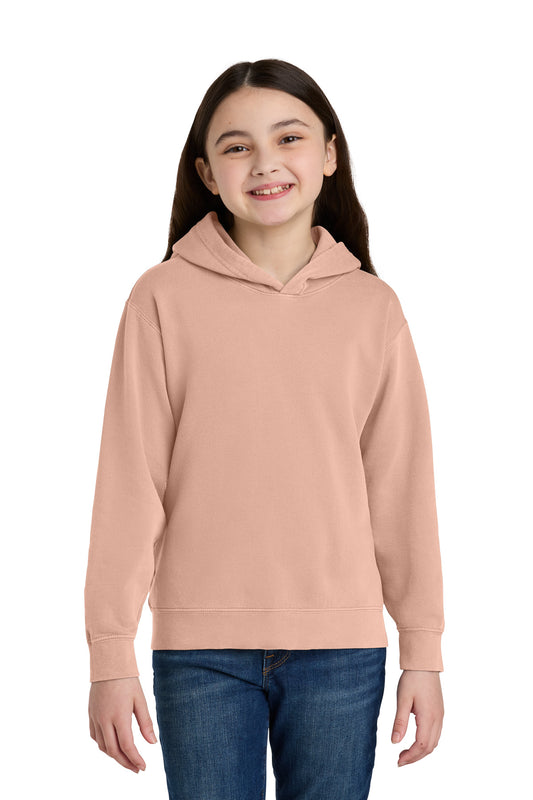 Comfort Colors Youth Lightweight Hooded Sweatshirt - Peachy - front