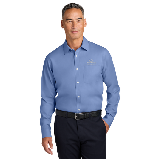 Brooks Brothers® Wrinkle-Free Stretch Pinpoint Spread Collar Shirt