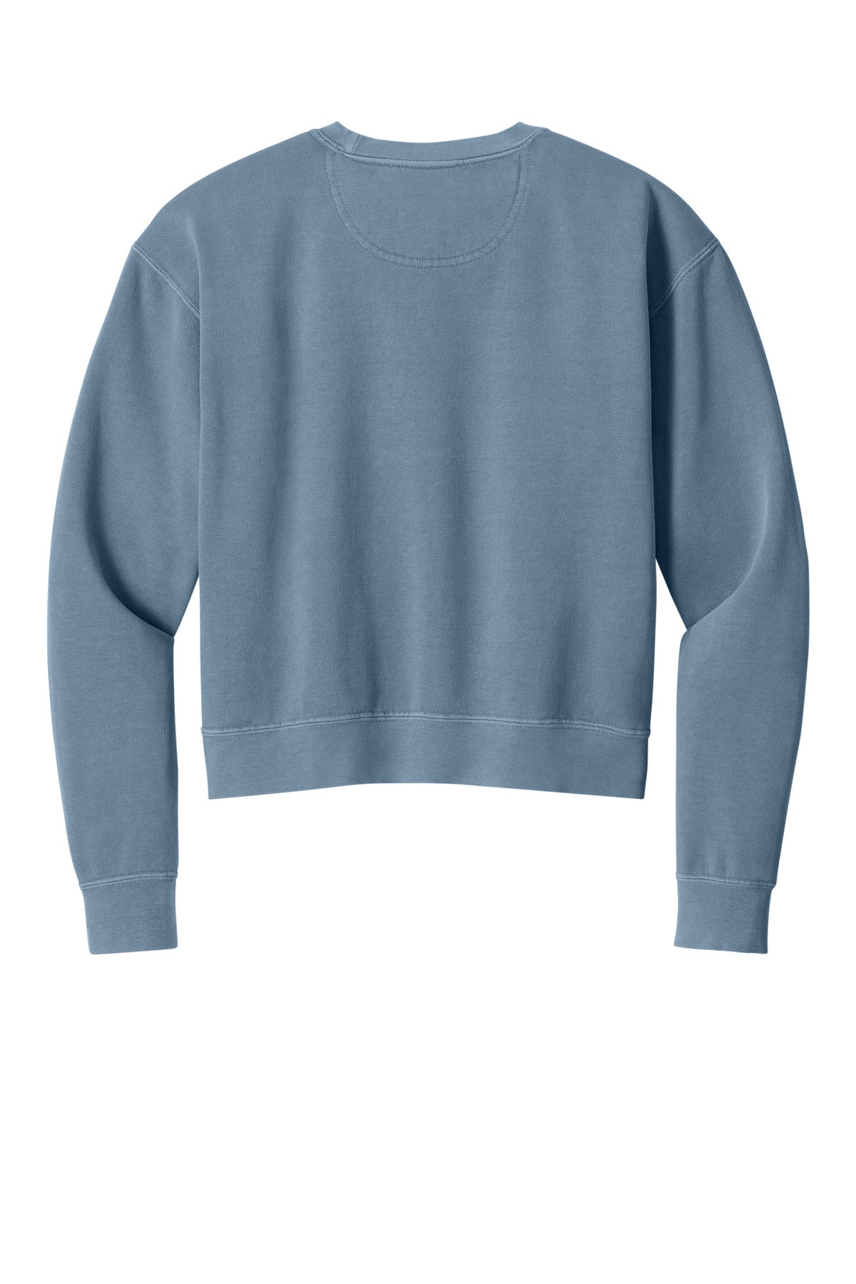 Comfort Colors Women's Mid-Length Crewneck Sweatshirt - Blue Jean - flat back