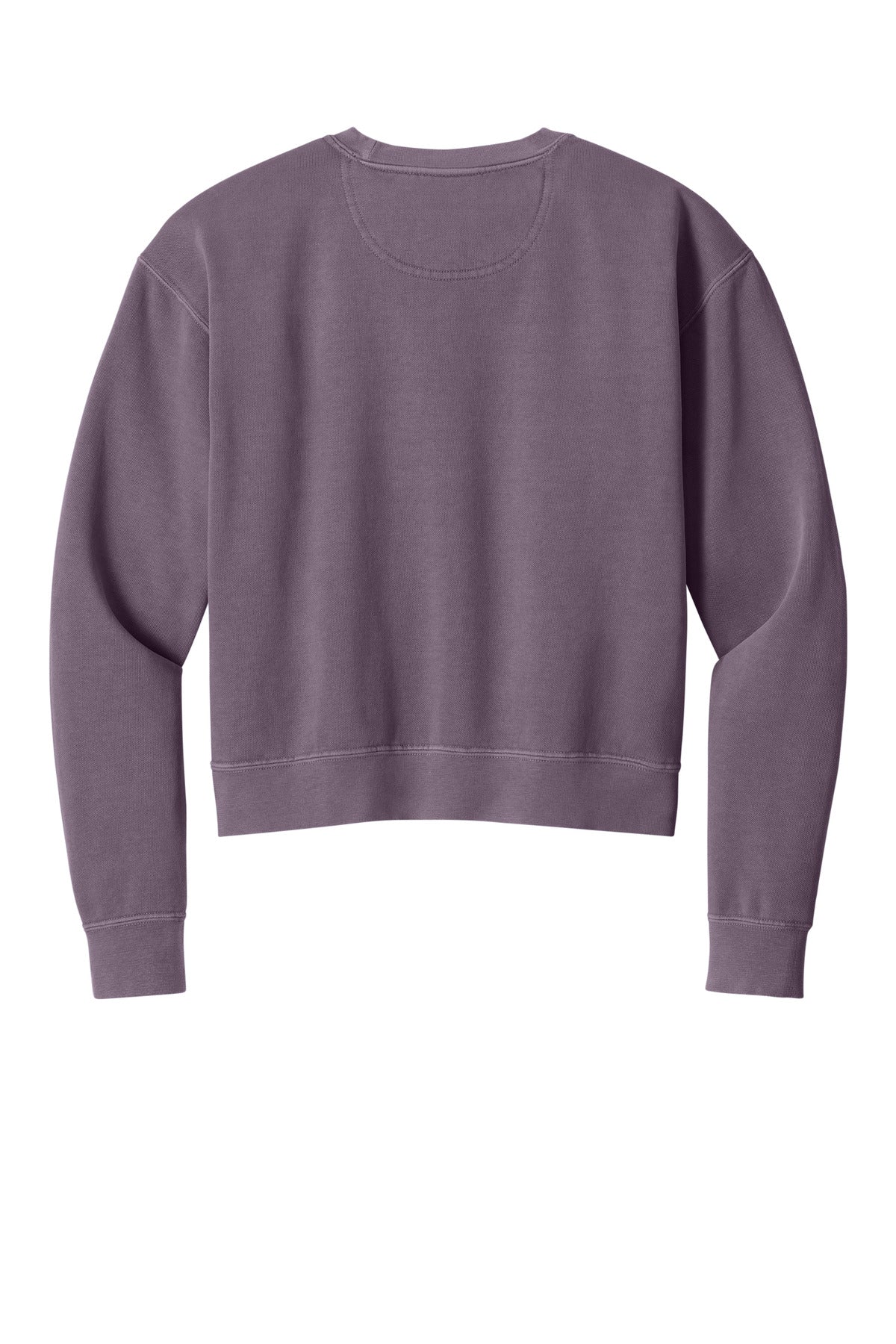 Comfort Colors Women's Mid-Length Crewneck Sweatshirt - Dusk - flat back