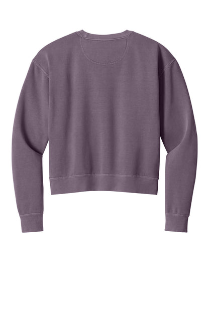 Comfort Colors Women's Mid-Length Crewneck Sweatshirt - Dusk - flat back