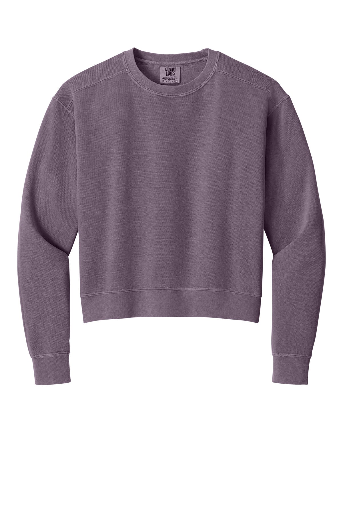 Comfort Colors Women's Mid-Length Crewneck Sweatshirt - Dusk - flat front