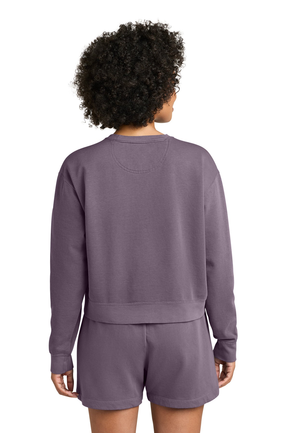 Comfort Colors Women's Mid-Length Crewneck Sweatshirt - Dusk - back