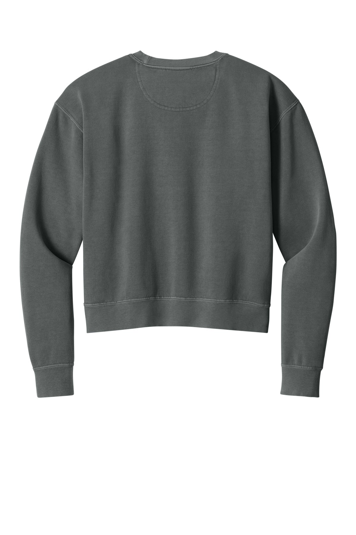 Comfort Colors Women's Mid-Length Crewneck Sweatshirt - Pepper - flat back