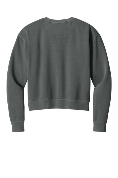 Comfort Colors Women's Mid-Length Crewneck Sweatshirt - Pepper - flat back