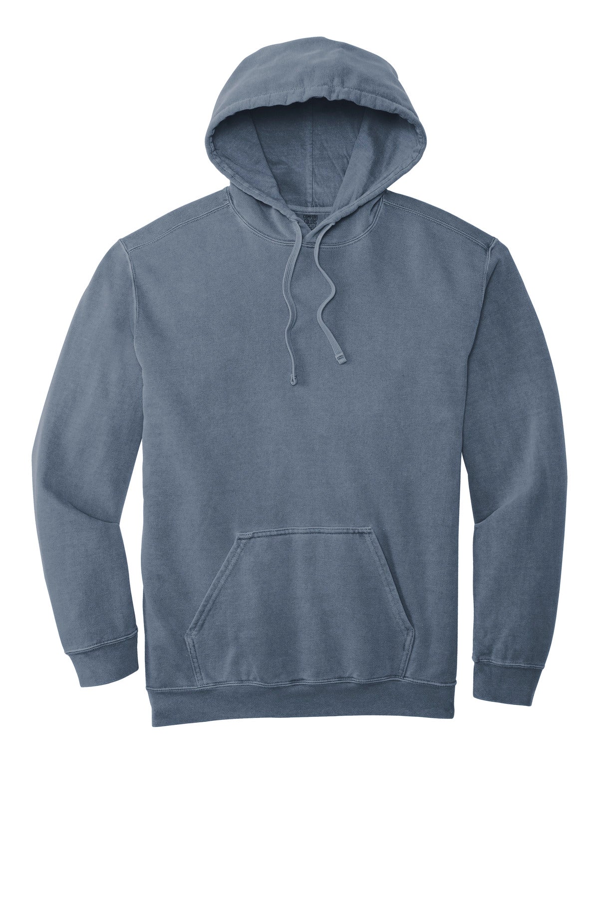 COMFORT COLORS Ring Spun Hooded Sweatshirt - Blue Jean - flat front