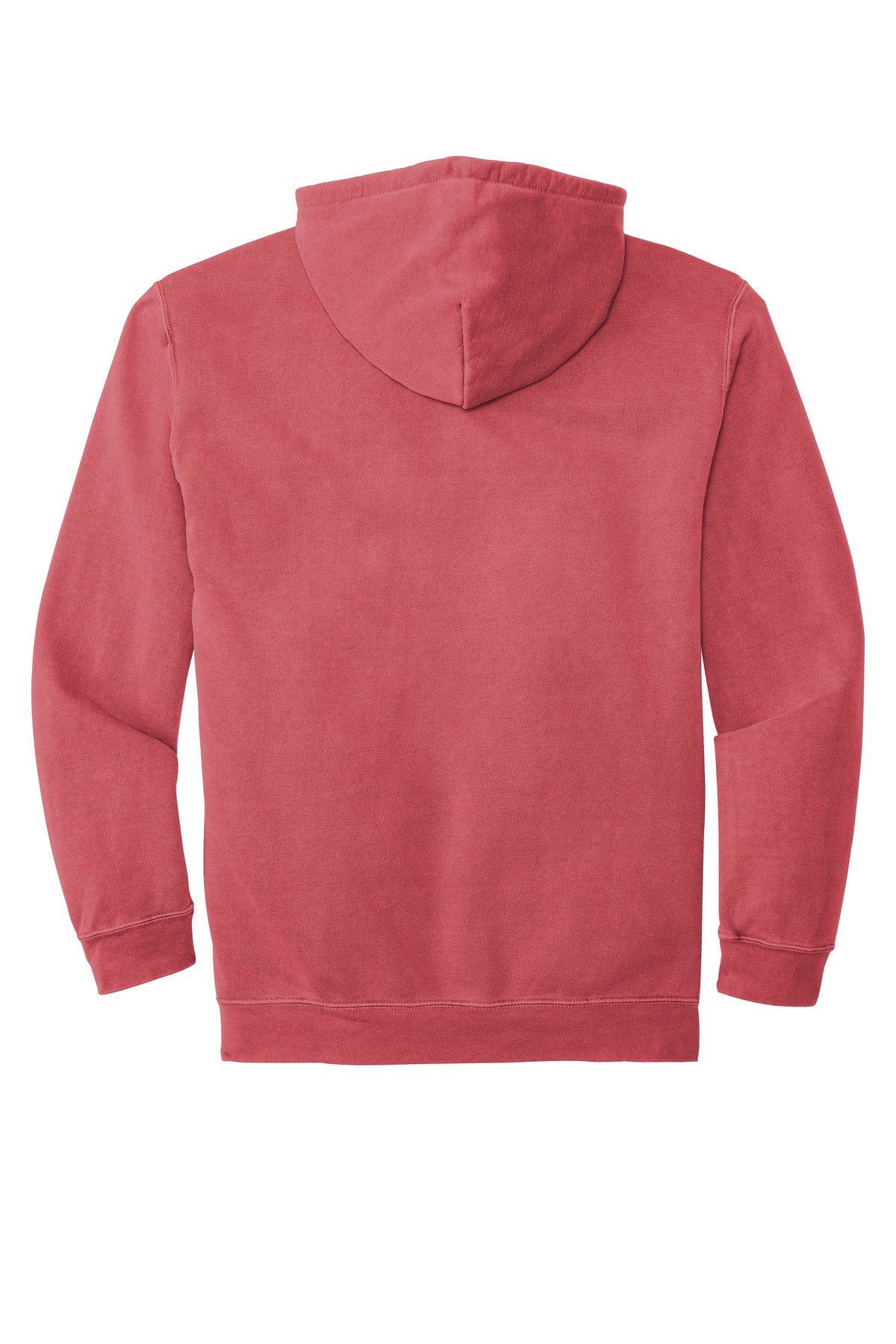 COMFORT COLORS Ring Spun Hooded Sweatshirt - Crimson - flat back
