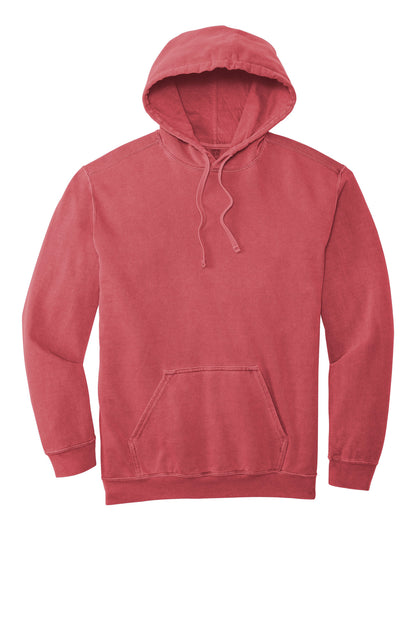COMFORT COLORS Ring Spun Hooded Sweatshirt - Crimson - flat front