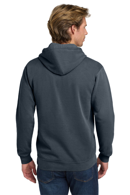 COMFORT COLORS Ring Spun Hooded Sweatshirt - Denim - back
