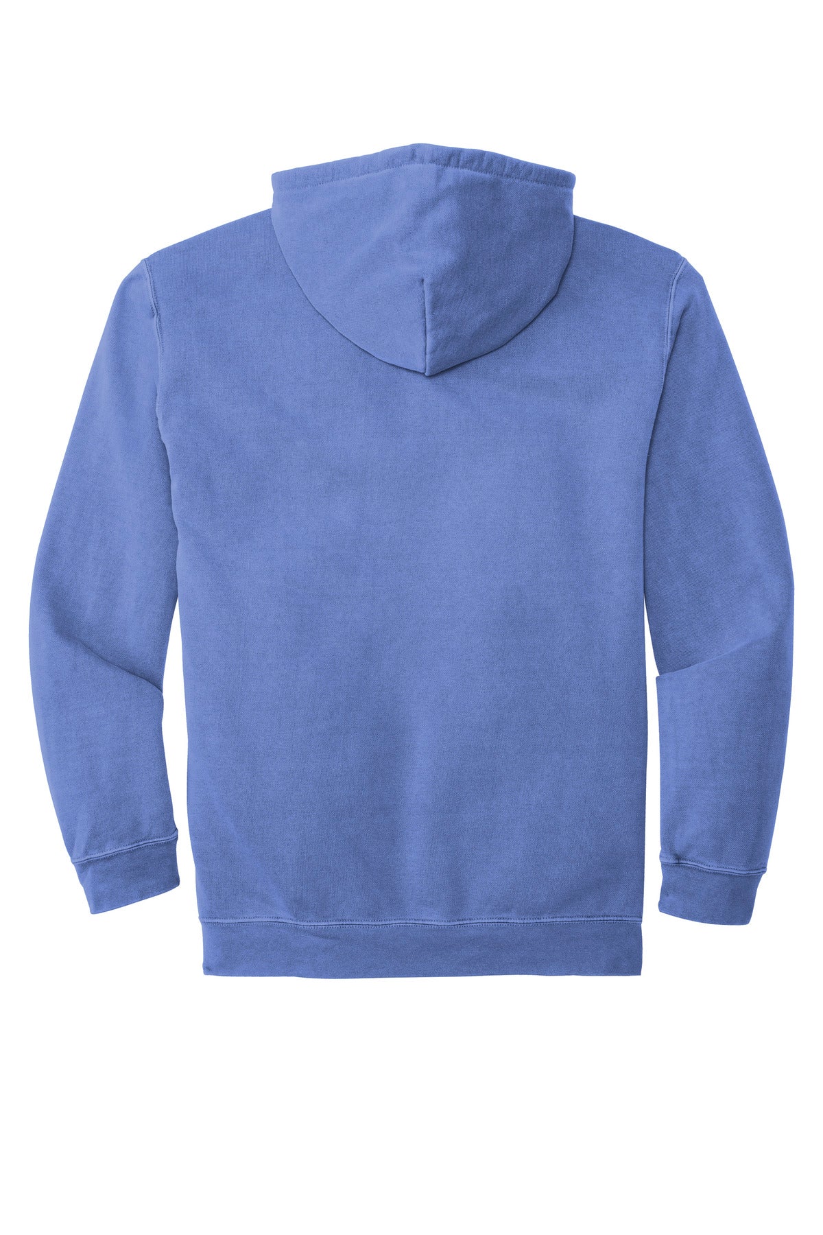 COMFORT COLORS Ring Spun Hooded Sweatshirt - Flo Blue - flat back